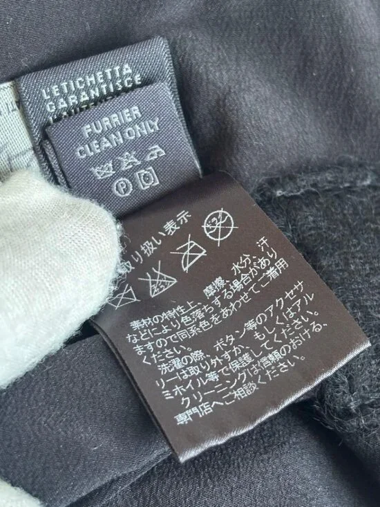 Fendi Fatipet Ribbon Shawl Black Scarf - Picture 12 of 13